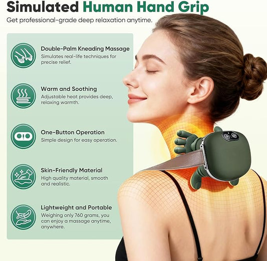 Massager, Massage Machine For Body Pain, Head Massager For Scalp, Shoulder Massager, Scalp Massager, Heated Massager, Shoulder and Neck Massage, Pain Relief