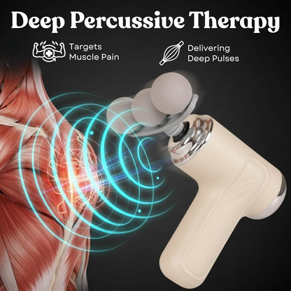 Massage Gun | Massage Machine for Body Pain | 9 Adjustable Heads for Deep Tissue, Muscle Relief for Back, Shoulder & Foot