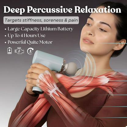 Massage Gun | Massage Machine for Body Pain | 9 Adjustable Heads for Deep Tissue, Muscle Relief for Back, Shoulder & Foot