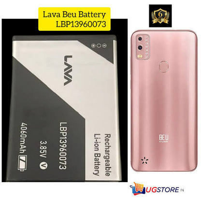 Original Mobile Battery For Lava BeU 4060 mAh (LBP13960073)- 6 months warranty