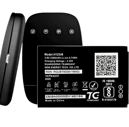 Original H12348 | DC024 | WD670 Battery for Jio WiFi Dongle JioFi 2 | M2 | M2S Router | Airtel My WiFi AMF-311WW 4G Hotspot | ZTE Wipod Airtel 4G Hotspot Battery - (2300mAh) - 1 Year Warranty