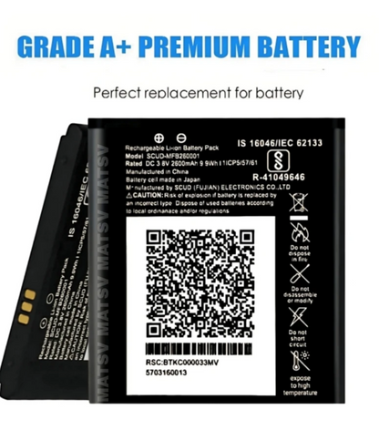 Original SCUD-MFB260001 Battery for Relaince Jio 4G Router JioFi 3 (JMR540, JMR541 & JMR 520) | JioFI 4 (JMR1140)-FI3V(2600mAh)