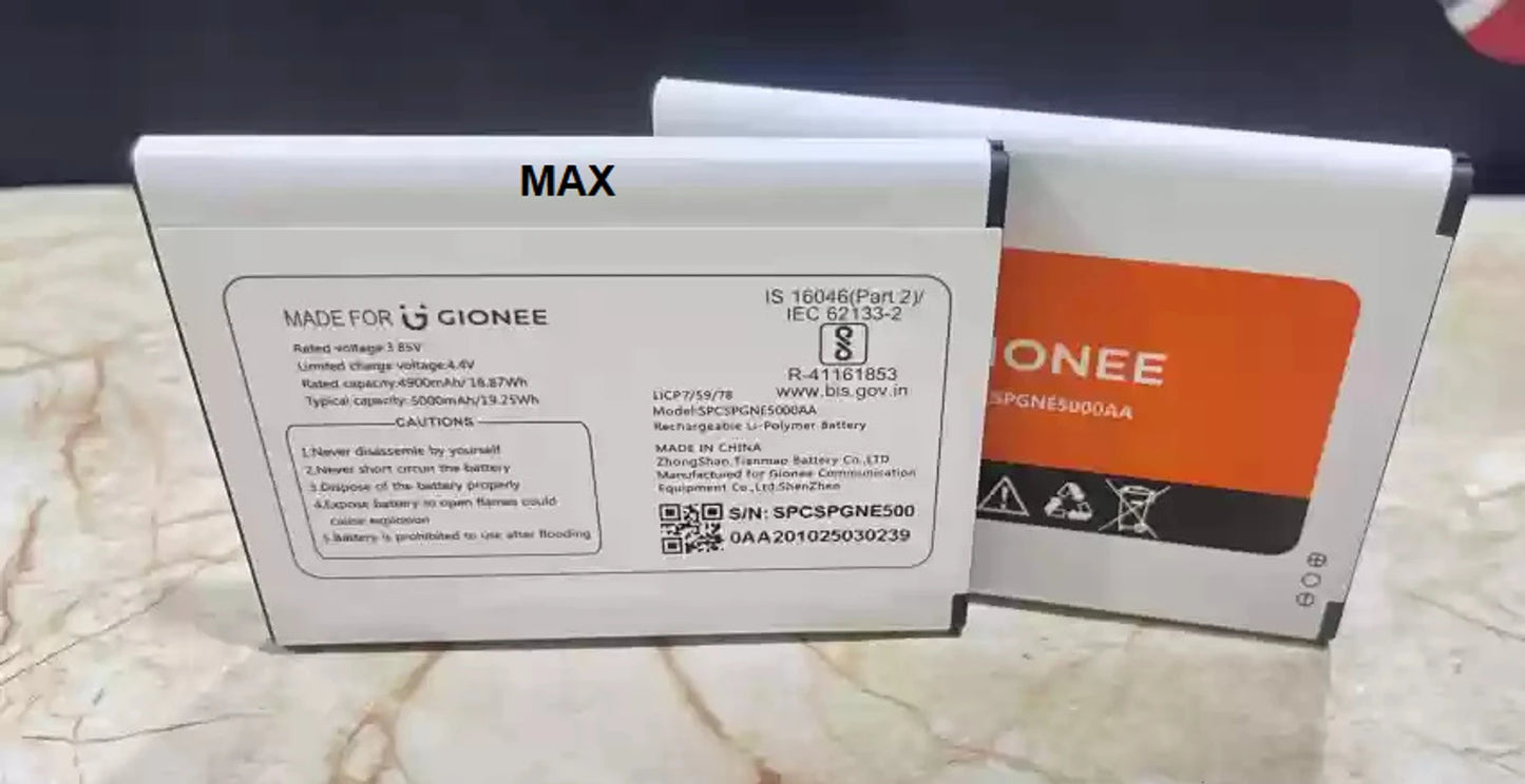 Gionee Max Original Battery SPCSPGNE5000AA- 6 months warranty