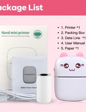 UGSTORE Portable Mini Small Printer Bluetooth Wireless Thermal Photo Printer Pocket Cute Sticker Printers