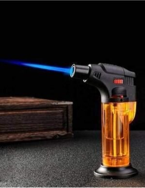 UGSTORE Stylish Butane Lighter Sharp Small Jet Flame Refillable Cigarette Lighter Variation (Jet Flame Torch Barbeque)