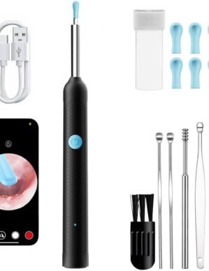 UGSTORE Ear Wax Removal, Ear Cleaner with Camera, Ear Wax Removal Kit with 1080P, Ear Camera Otoscope with Light, Ear Cleaning Kit for Android & ios- B