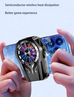 ध्वNi Dhwani L-08 Universal Mini Mobile Phone Cooling Fan Radiator Turbo Hurricane Game Cooler Cell Phone Cool Heat Sink for all Smartphones