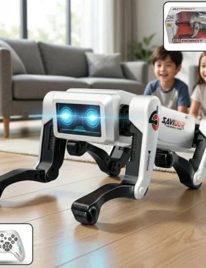 UGSTORE Robot Dog, AI Dog, AI Smart Pet, Will Dance and Kungfu,Voice/App/Remote Control,Support Action Programming,AI Robot Ideal Gift for Adults/Kids
