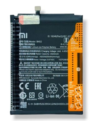 Original Battery For Xiaomi Redmi Note 9 Pro / 9S (BN52) 5020mAh-  6months warranty