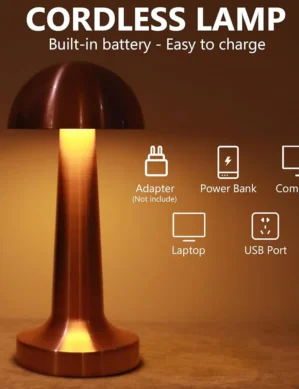 UGSTORE Cordless Lamp LED Desk Lamp Touch Sensor Rechargeable USB Dimmable Table Lamp