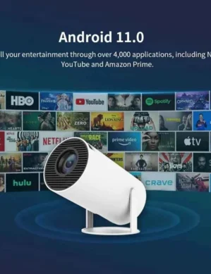 UGSTORE 4500 lm Wi-Fi & Bluetooth Portable Mini Home Theater LED Projector