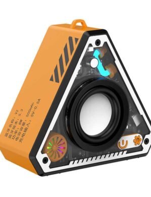 Mini Party Speaker New Electronic Gadget RGB Light TWS Stereo Bass Subwoofer Portable Outdoor Sound Bar Mecha Computer 3W