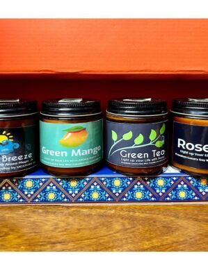 UGSTORE Organic Soy Wax Aroma Candles Set Of 4 Scented Aromatic Fragrance