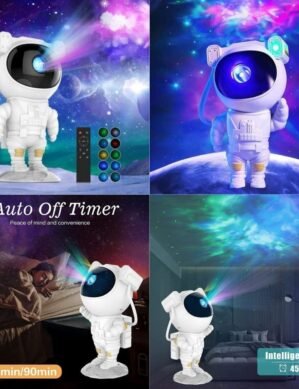UGSTORE NEW Galaxy Projector Lamp Starry Sky Night Light For Home Bedroom Room Decor Astronaut Decorative Luminaires Children's Gift