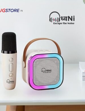 Dhwani ध्वNi Mini Outdoor Karaoke Bluetooth Speaker Portable With Wireless Mic Subwoofer