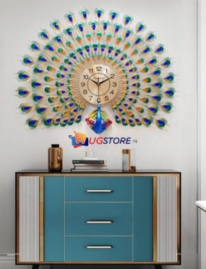 UGSTORE Peacock Minimalist Wall Clocks Creative Silent Design