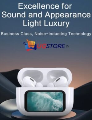 ध्वNi Dhwani V8 Multi-function Trend ANC ENC Earphone with Touch Screen Display for Sports Music Gaming