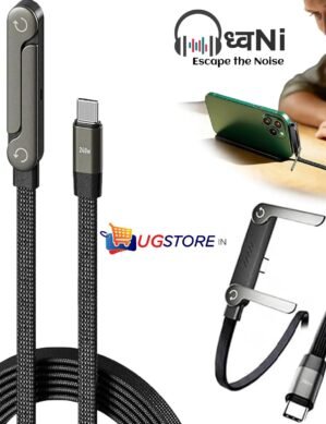 Dhwani by UGSTORE 240W Folding Bracket Braided Data Cable C to C