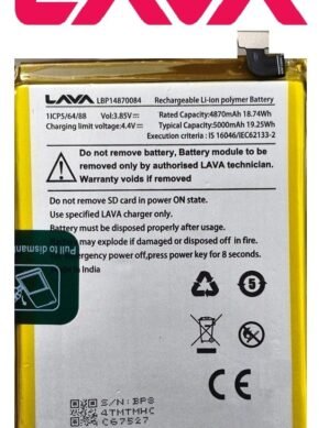 Original LAVA Yuva 2 Pro Battery (LBP14870084) - 5000mAh- 6months warranty