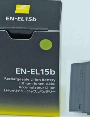 Original Battery for Nikon EN-EL15b Rechargeable Lithium-Ion Battery for for D850, D7200, D7500, D500, D7100, D810A, D750, D810, D800E, D7000, D800, Z 7 and Z 6 Cameras
