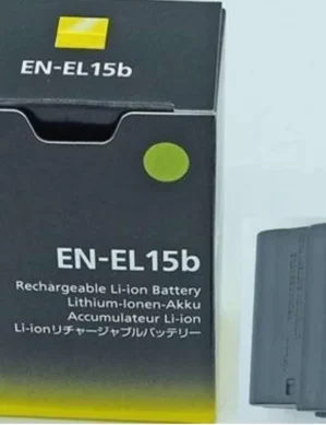 Original Battery for Nikon EN-EL15b Rechargeable Lithium-Ion Battery for for D850, D7200, D7500, D500, D7100, D810A, D750, D810, D800E, D7000, D800, Z 7 and Z 6 Cameras