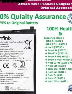 Original Battery For Infinix Smart 6 (BL-49FX) 5000mAh- 6months warranty