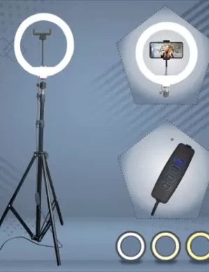 UGSTORE Ring light with 7 ft tripod stand Kit for instagram Reels & Shooting Ring Flash  (White, Yellow)
