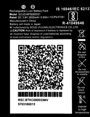 Original Battery For JIO FI 3 / JIO FI 4/ JIO 4G ROUTER/SCUD-MFB260001