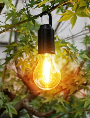 UGSTORE Portable Retro Camping Light USB Rechargeable Tungsten Lights Mini Tent Light Outdoor Hanging Night Lamp Waterproof